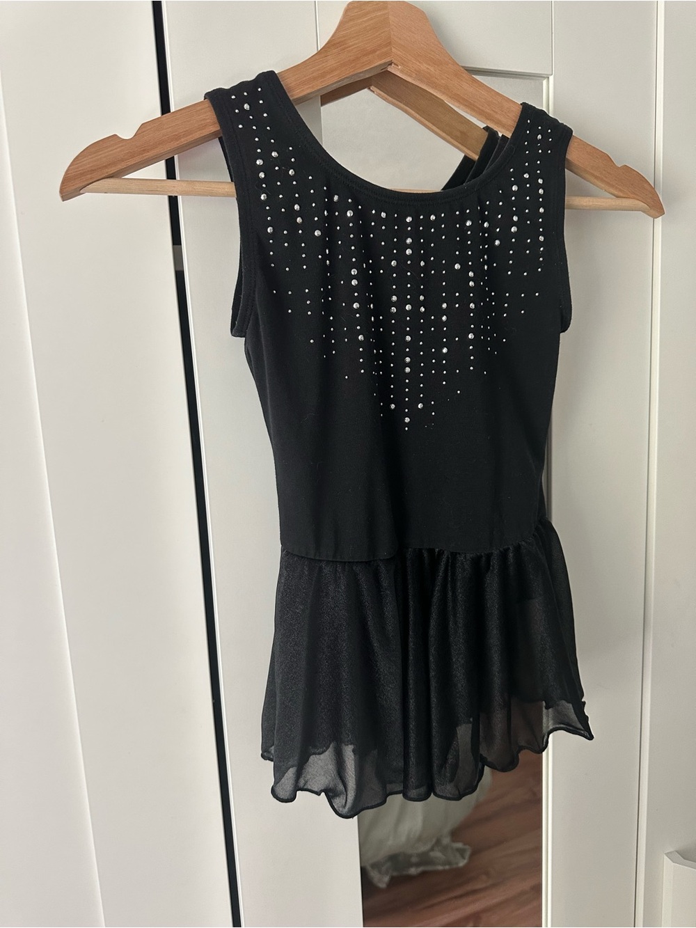 Cat & Jack Black Dance Costume with Rhinestones